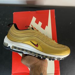 Nike Air Max 97 Metallic Gold Bullet Size 9 BRAND NEW