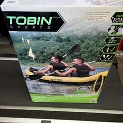 Like new inflatable 2-person 440 pound limit kayak. 