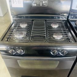 Black Whirlpool Gas Stove