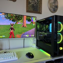 Black Gaming Pc Computer Desktop RTX 3060 / Ryzen 7 3700X