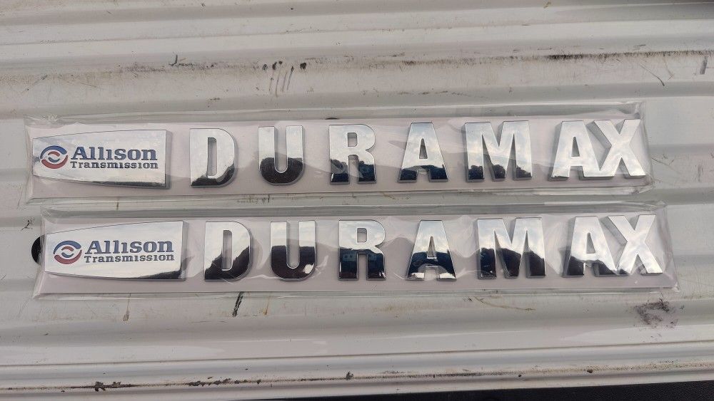 New Duramax Decals Blue And Chrome 