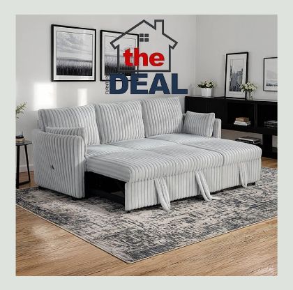 SLEEPER SECTINAL WITH SLEEPER: CLERANCE TAG