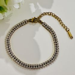 Double Layer Tennis Bracelet 