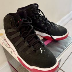  Air Jordan Kids Sneakers Size 4Y Black/Red