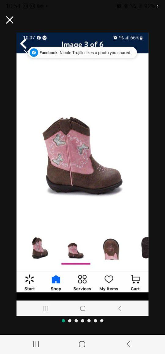Wonder Nation Cutie Cowboy cowgirl Boots infant Baby girls Size 3