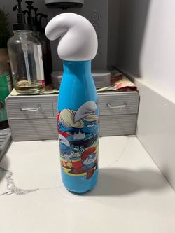 Zinc Smurfs water bottle