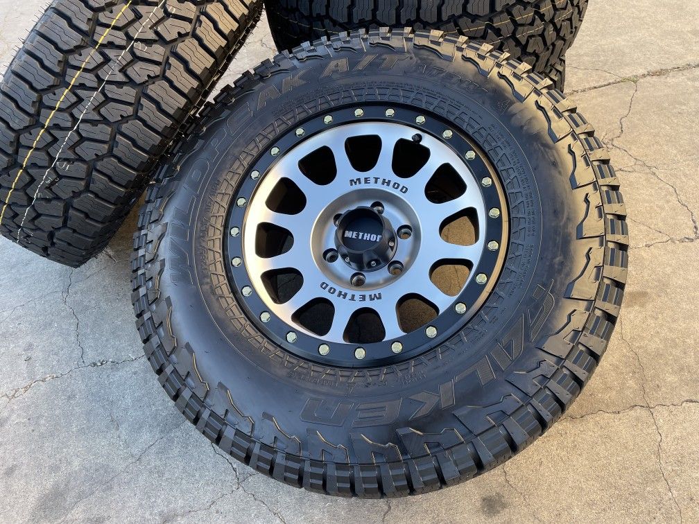 17x8.5 0mm METHOD wheels rim Chevy Silverado Tahoe Sierra Yukon 6x5.5 tire Bronco