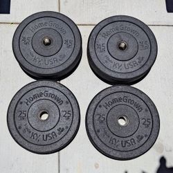 Homegrown Lifting 45lb 25lb Hi-Temp Bumper Plates