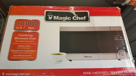 Magic chef stainless steel microwave