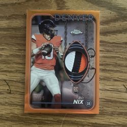 Bo Nix Jersey Card