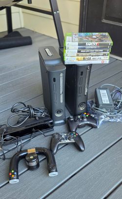 Xbox 360 Console Bundle with Games and Controllers