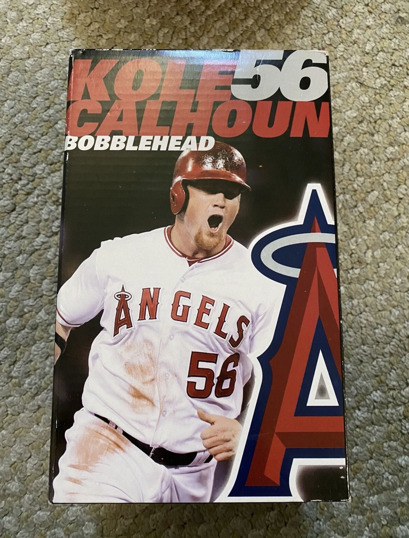2015 ANAHEIM ANGELS KOLE CALHOUN "WALL CATCH" SGA BOBBLEHEAD ~ NIB RARE