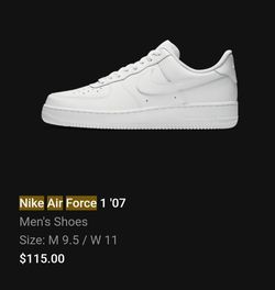 Nike Air Force 1 Men's 9.5