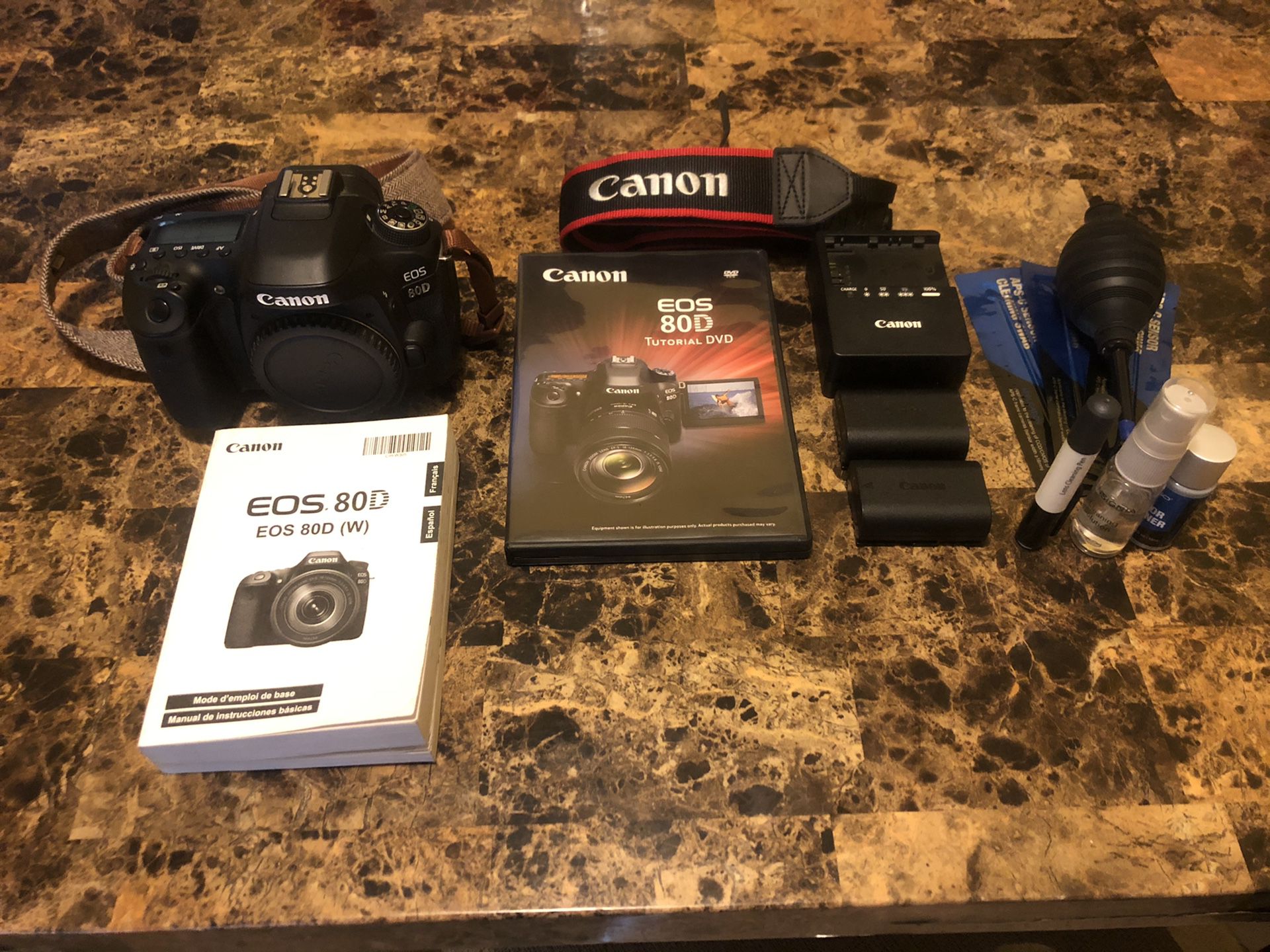 Canon 80d dslr camera (body only)