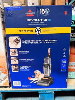 BISSELL Revolution HydroSteam Upright Carpet & Upholstery Cleaner Brand New In Box