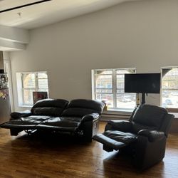 Reclining Electric Sofa and Armchair