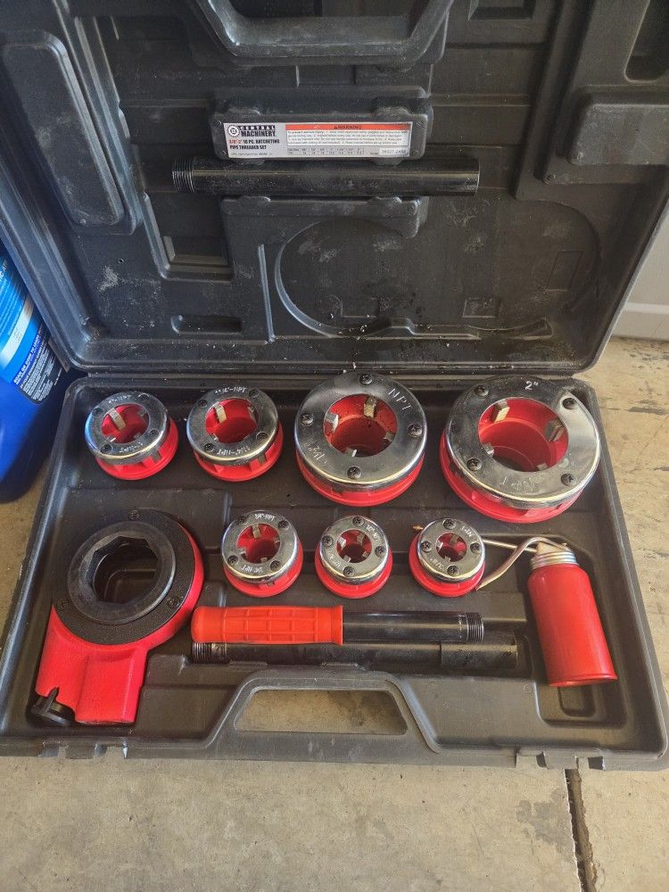 Ratcheting Pipe Threader Set