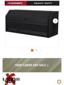 Husky Tool Storage 52 in. W Heavy Duty Matte Black Top Tool Chest