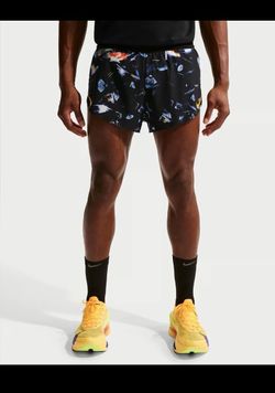 Nike AeroSwift Dri-Fit ADV Black Brief-Lined Running Shorts Mens