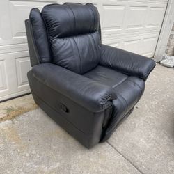 Leather Recliner Rocking Chair Price Is Firm 