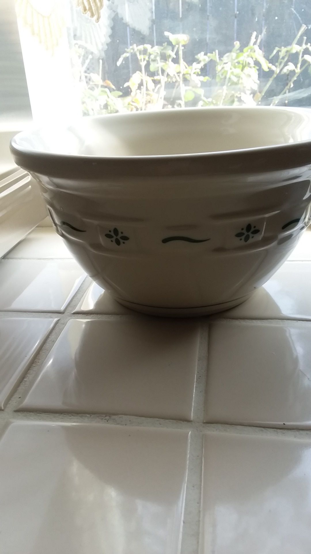 LONGABERGER POTTERY WOVEN TRADITIONS CLASSIC GREEN