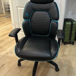 black and blue DPS Centurion Gaming Chair