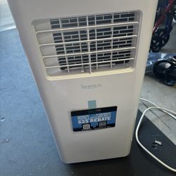Portable Room AC works great. 8,000 BTU Exhaust tube- like new