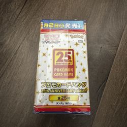 Pokemon Card 25th Anniversary Collection Box with promo x4 pack set JAPANESE