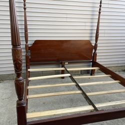 King Size Post Bed Solid Cherry Lexington 