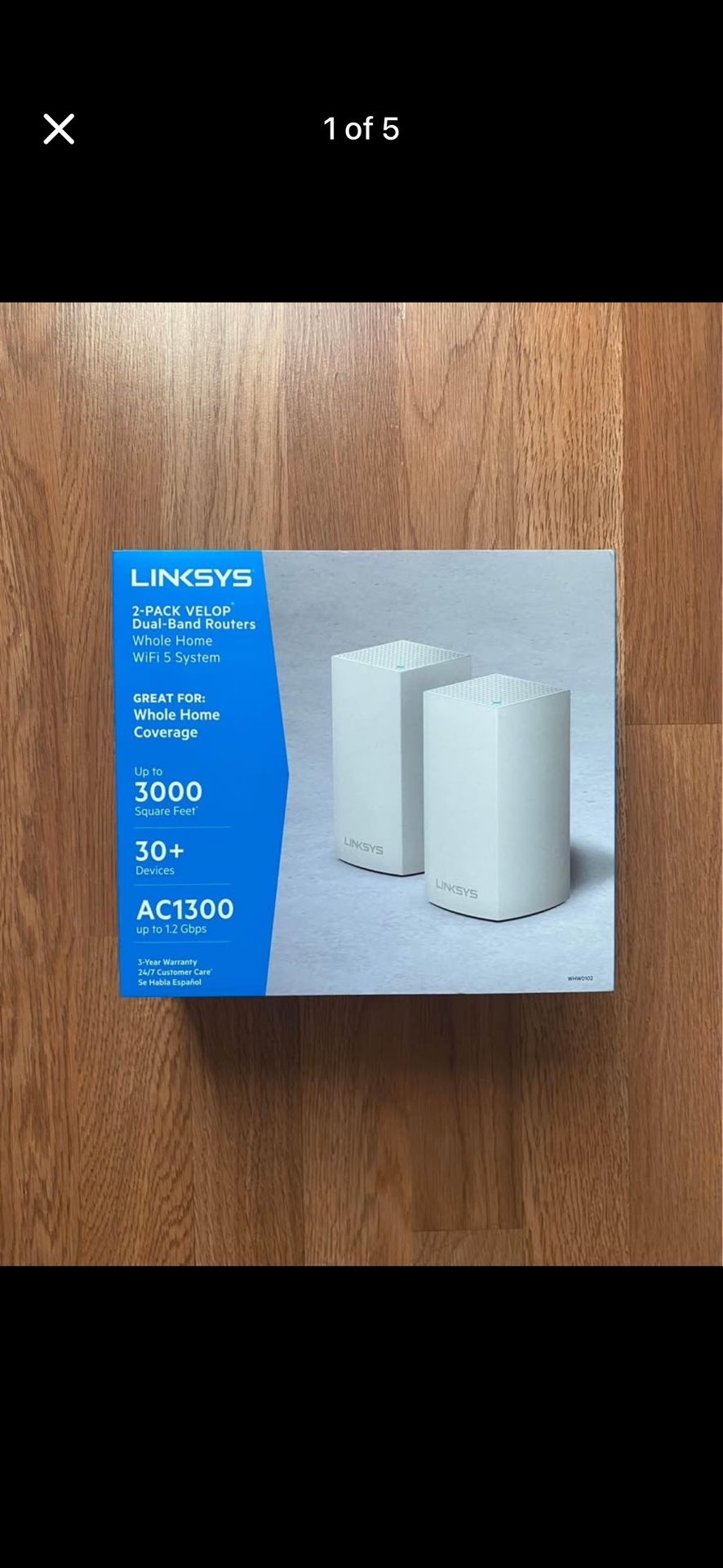 Linksys 2-Pack VELOP Dual-Band Routers AC1300