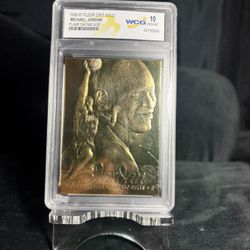 1996-97 Fleer Flair Showcase Michael Jordan 23KT Gold Serial #23 WCG 10 Bulls