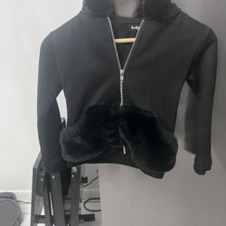 Kidpick Size S (7/8)  Girl Jacket With Hoodie