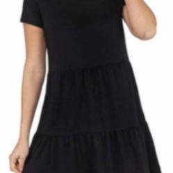 NICOLE MILLER TIERED SOFT FABRIC DRESS NEW (XXL)