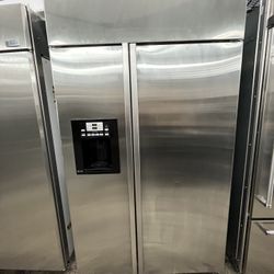 Stainless Steel GE Profile Built In 48 Inch Refrigerator Used