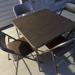 Vintage 5pc. Card Table Set