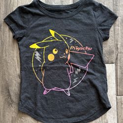 Like New Childs Pikachu Top Size M (7/8)