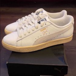 PUMA Clyde Vintage - White / Light Straw / Warm White (Men's 9.5)