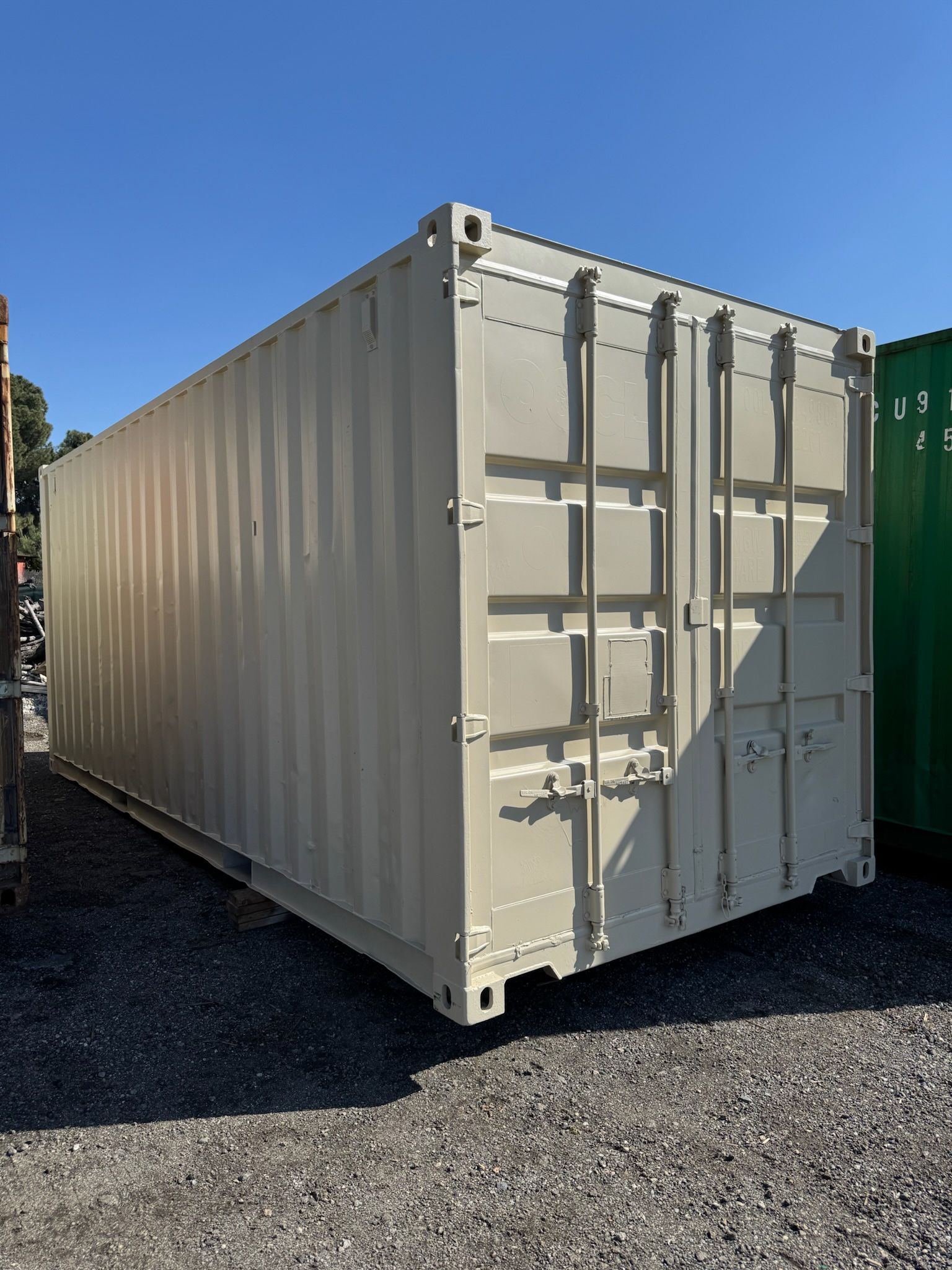 20 foot shipping containers with fresh paint
