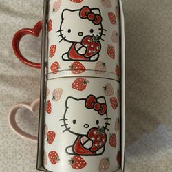 Hello Kitty Strawberry Mugs