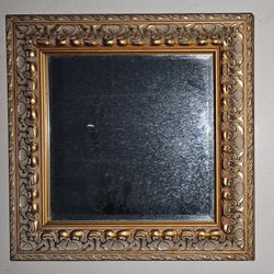 Antique  Beautiful Mirror 14"x14"