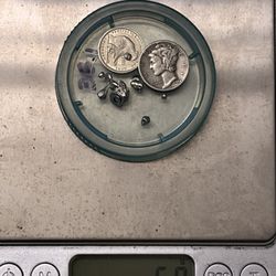 1944 D Mercury Dime, 1.5 Gram 999 Silver Coin, 2 Gram 999 Silver Shot 