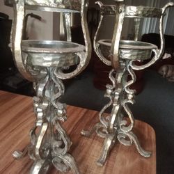 Vintage Candle Holders. Set Of 2