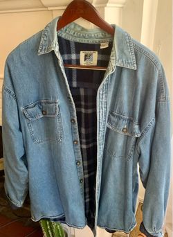 World Island Outdoor Fleece-Lined Denim Shirt Jacket