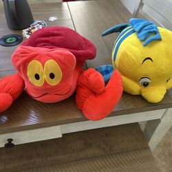 Large Sebastian And Flounder Stuffed Animals