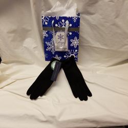 Adrienne Vittadini Ladies Black Gloves