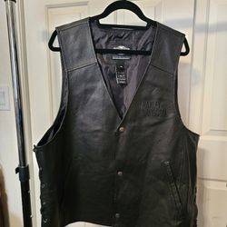 Harley Davidson Leather Motocycle Vest