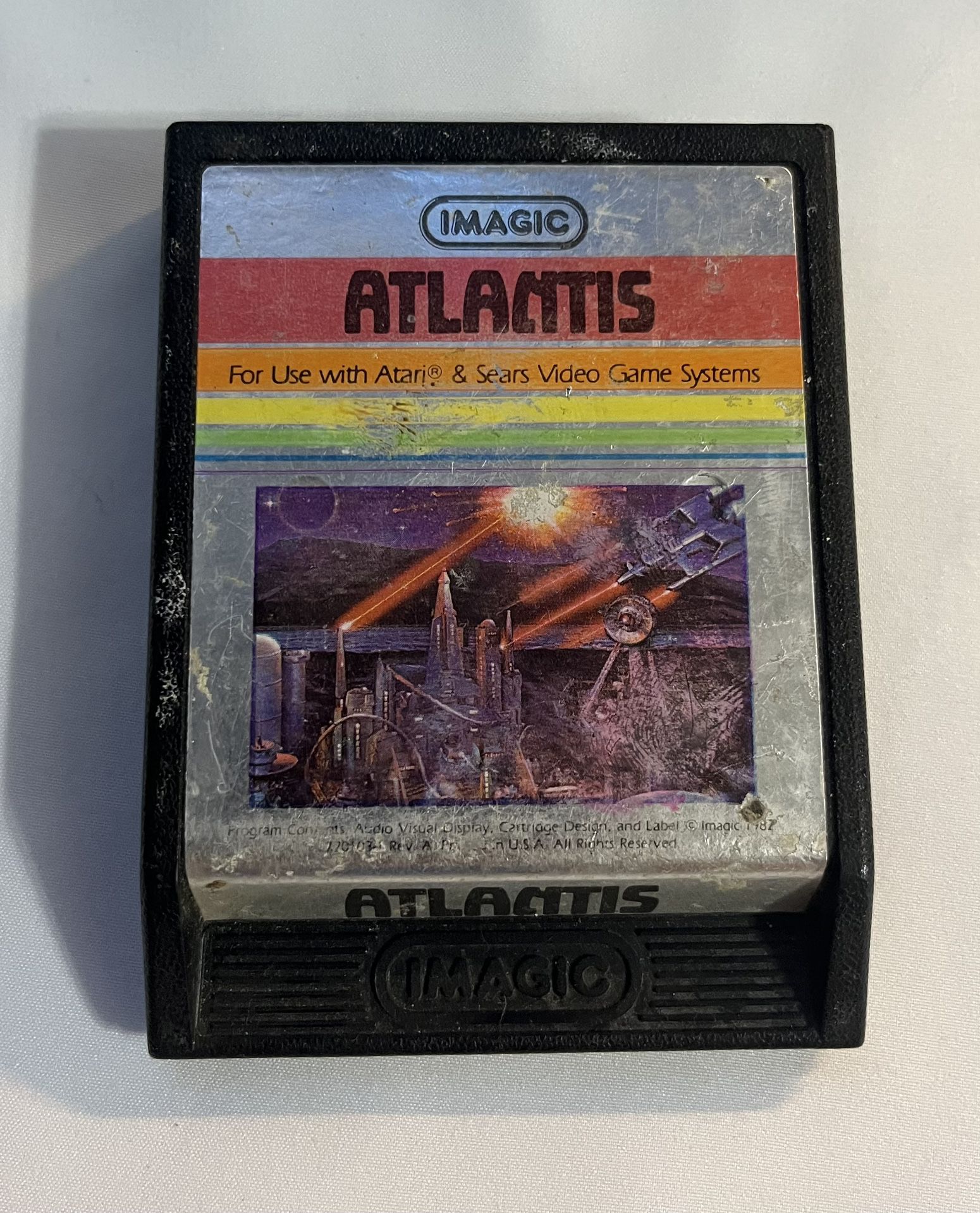 Atlantis Atari 2600, 1982 iMagic Retro Gaming Cartridge Tested Working