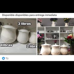 3 Botes Marbella Princess House Diferentes Tamaño 