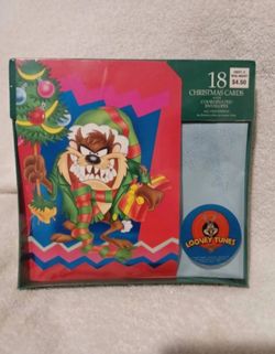 Vintage Looney tunes holiday time christmas greeting cards