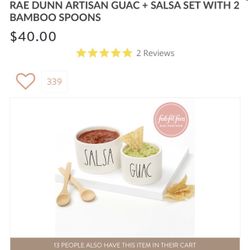 Rae Dunn Guac + Salsa Set